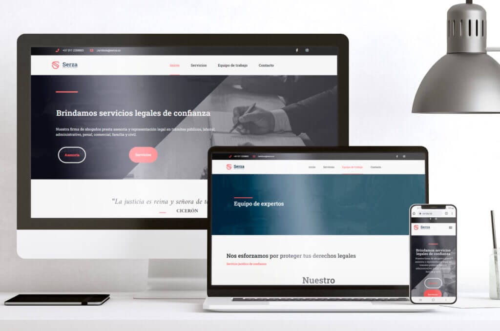 Serza portafolio de servicios diseño web agencia de marketing digital