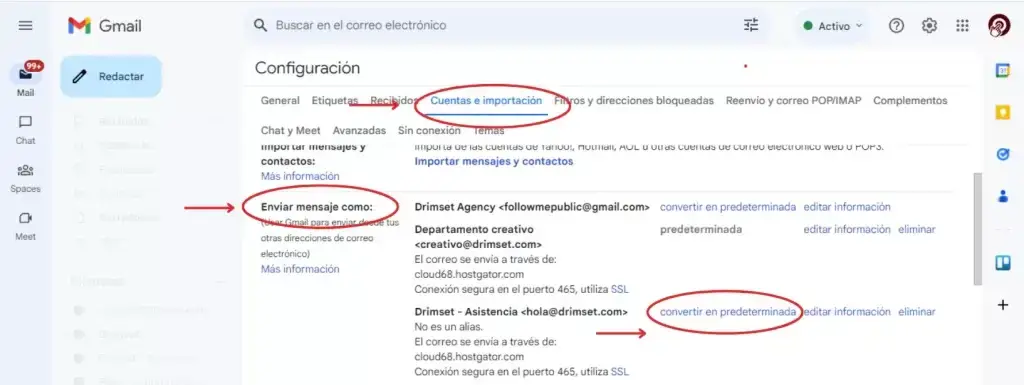 Establece tu Email Corporativo como Predeterminado en Gmail: Guía Paso a Paso