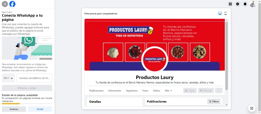 Paso 6: Conéctate a WhatsApp para Mejorar la Comunicación en tu Página de Negocios en Facebook