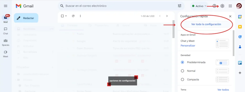 Configuración avanzada de Gmail: Personaliza tu bandeja de entrada y optimiza tu productividad