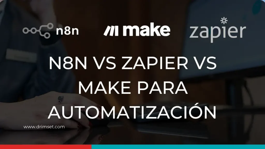 Drimset - n8n vs Zapier vs Make para automatización