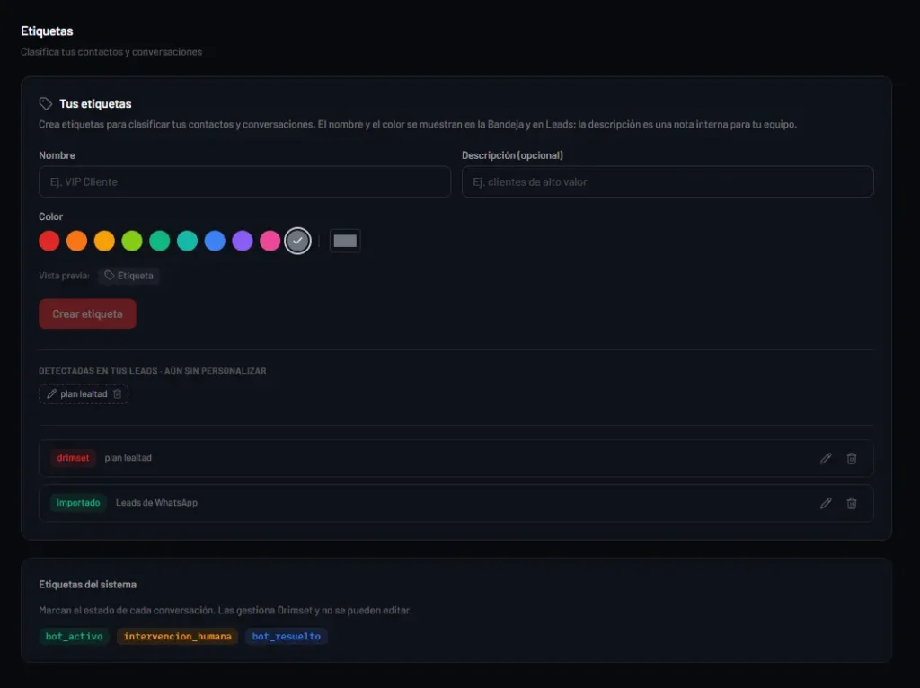dashboard drimset configuracion etiquetas 2026 07 29 00 52 45.png
